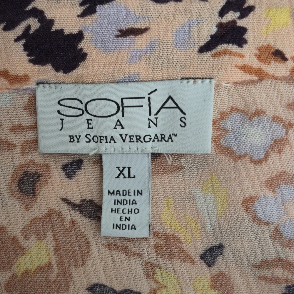Sofia by Sofia Vergara Peach Floral Maxi Dress